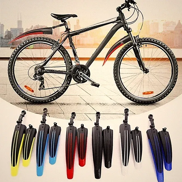 2 Pcs Bicycle Fenders Mountain Road Bike Mudguard Rear Mud Guard Bicycle Wings