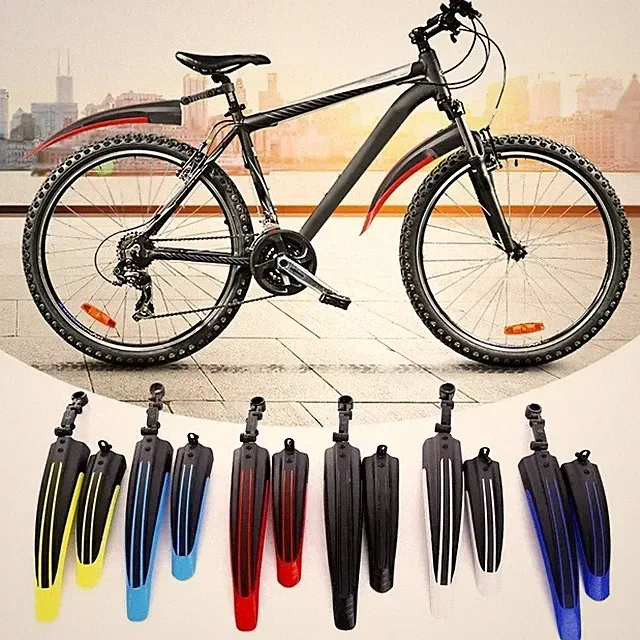 2 Pcs Bicycle Fenders Mountain Road Bike Mudguard Rear Mud Wings for Bicycle