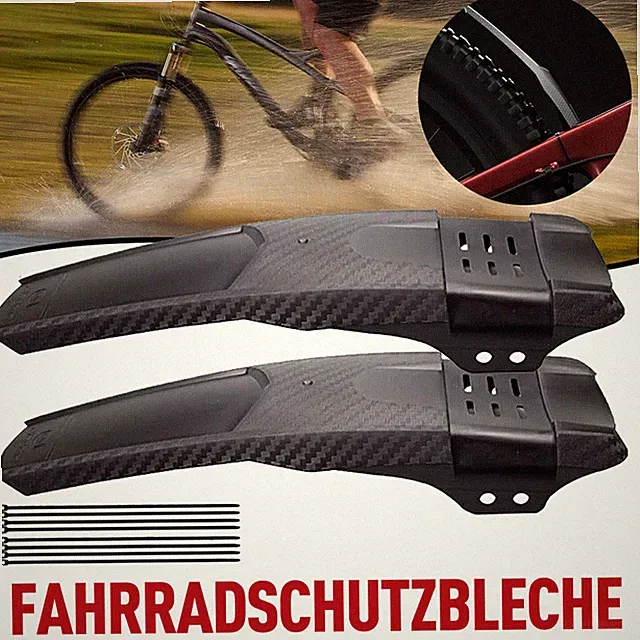 2x Front Rear Bicycle Mud guard MTB Fender Mountain Bike Wheel Fenders Mudguard