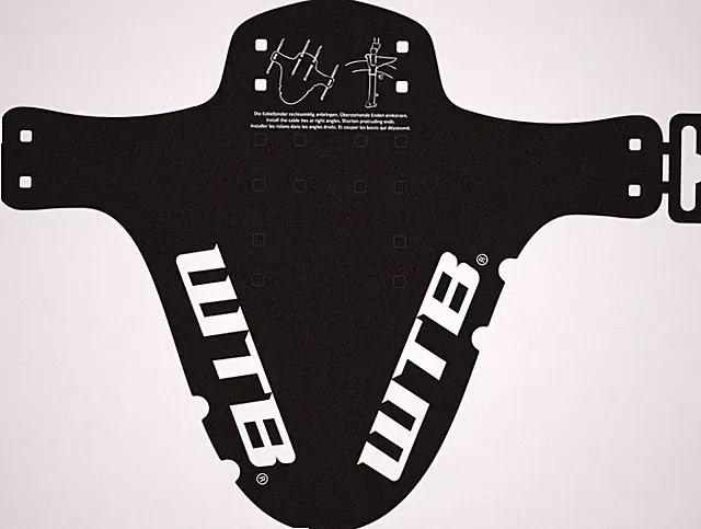 Bicycle Fender (Mud Guard) Easy Install - Fork Mount - Black (Gravel/Mountain)