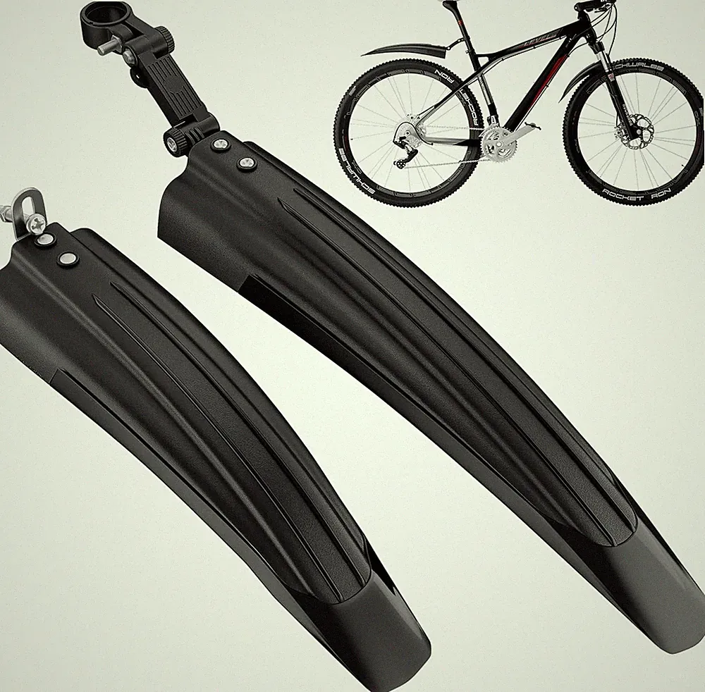 Bicycle Fender Set, Adjustable Fender Set, Front and Rear Fenders, Quick Release