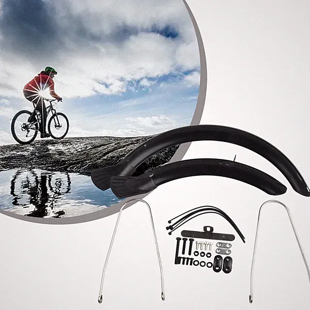 Bicycle Mudguard Set for 16 Inch Folding Bike Front and Rear Protection