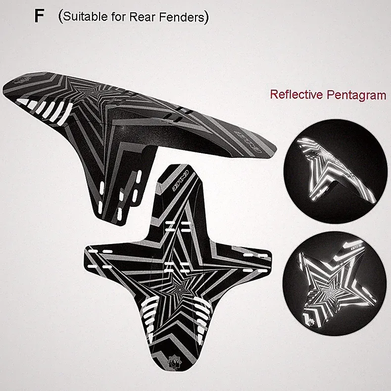 ENLEE Bike Mudguard Different Patterns for Road MTB Bicycle