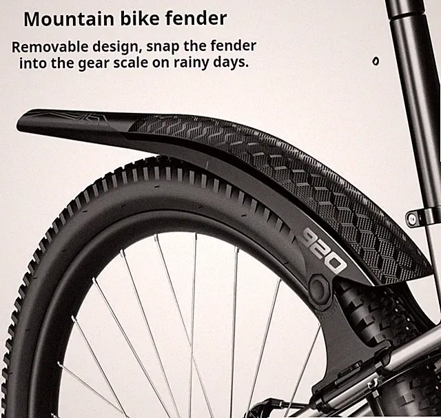 Mountain Bike Mudguard MTB Front Rear Fender Adjustable Wide Splash Guard Bicycl