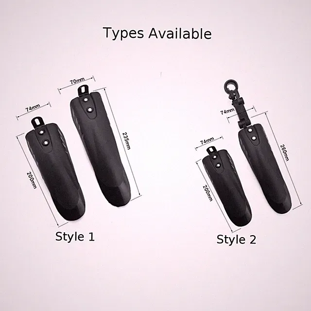 Mudguards for Bikes in PVC Plastic Fits 12 20 Inch Bicycle Models