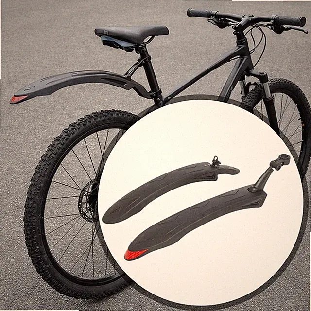 PP Bike Mudguard Set Quick Install Thicken Fender Front Rear for Mountain
