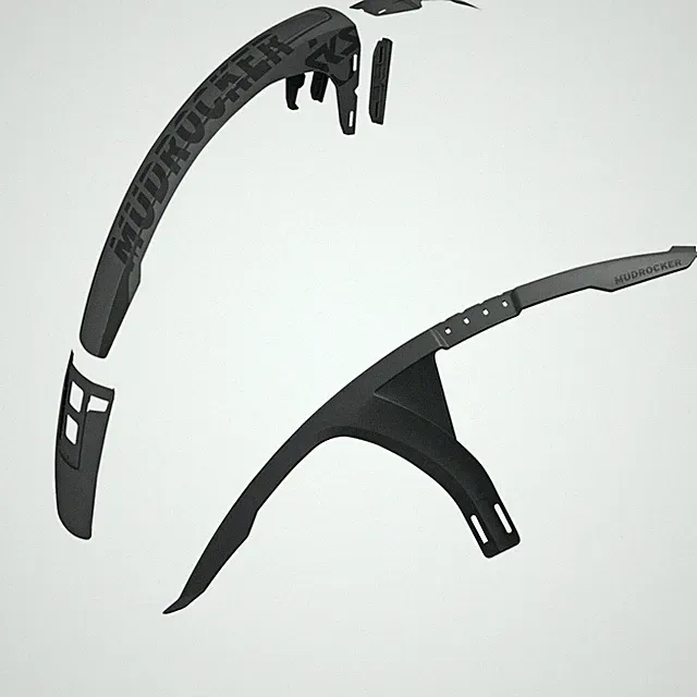 Premium Black MTB Clip-On Mudrocker Fenders Bundle for 29x3.0 Wheels Front &