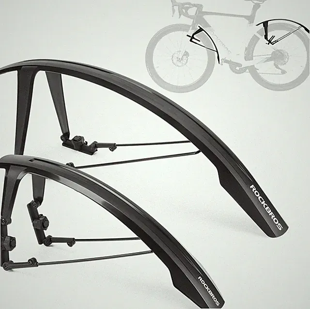 ROCKBROS Bike Mudguard Set Quick Release Adjustable Splash Fenders Full Cover