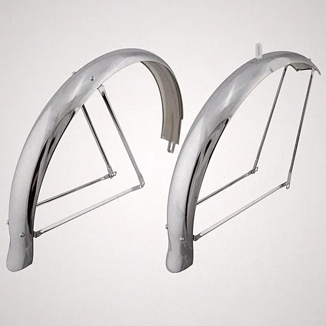 Sunlite Cruiser Full Fender Pair 26" x 75mm Steel Bike Mudguards with Hardware